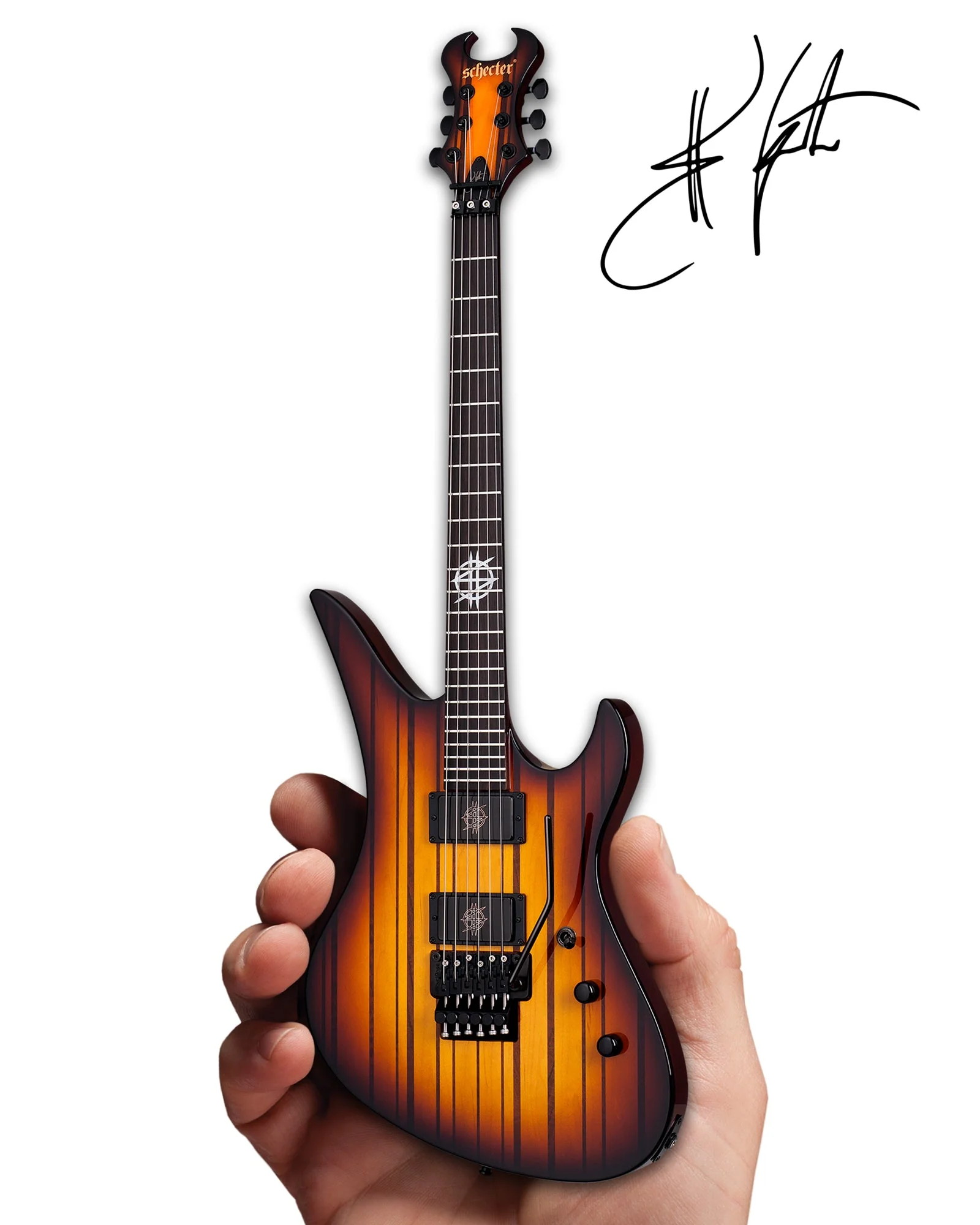 OFFICIALLY LICENSED SYNYSTER GATES FR USA SIGNATURE SCHECTER MINI GUITAR FROM AVENGED SEVENFOLD - Image 6