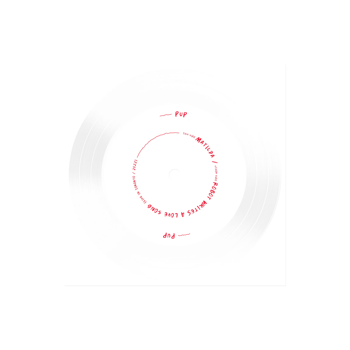 PUP 'PUP UNRAVELS LIVE IN FRONT OF EVERYONE THEY KNOW' DISC (3 Piece Flexi Disc) - Image 3