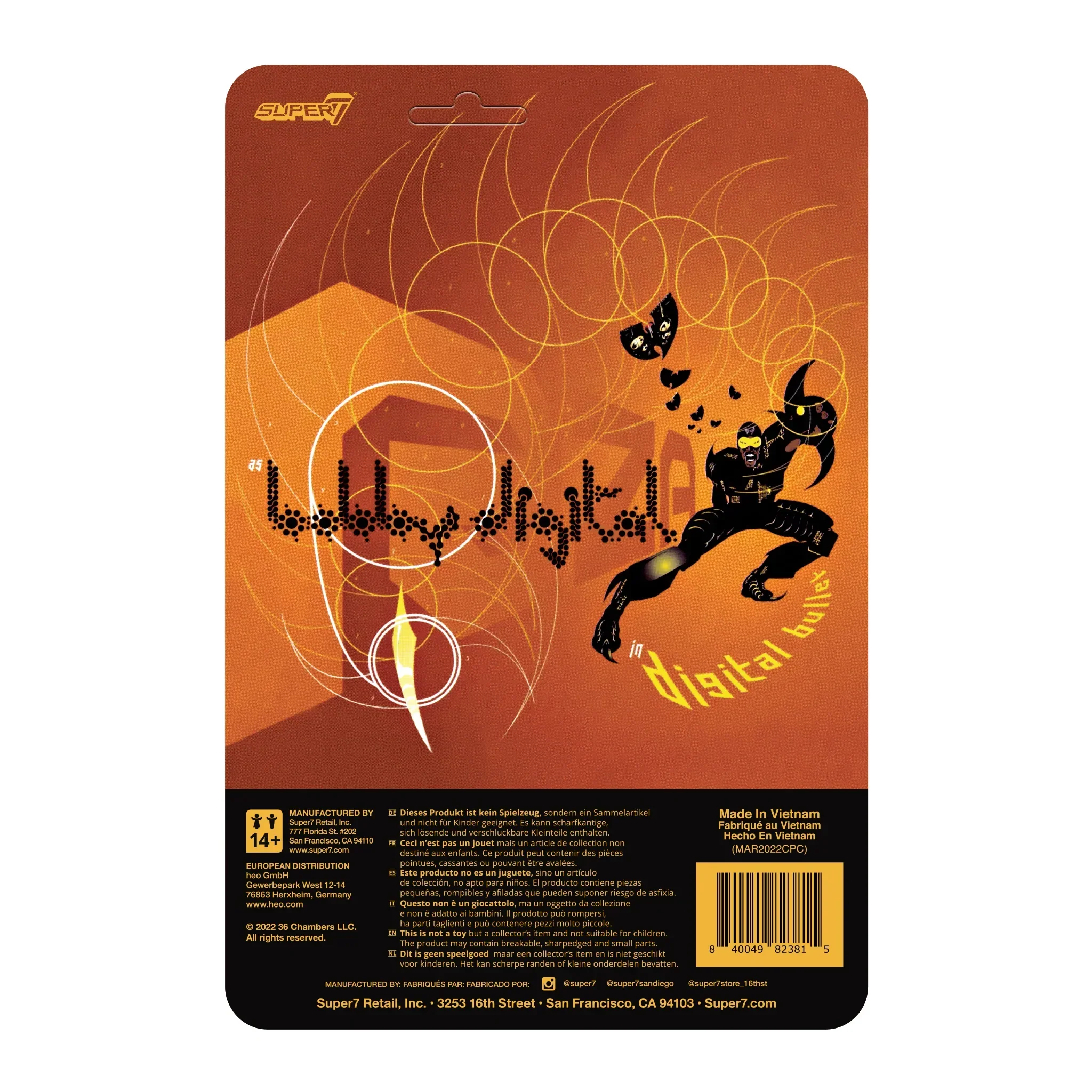 RZA WAVE 2 BOBBY DIGITAL (DIGITAL BULLET) REACTION ACTION FIGURE - Image 4